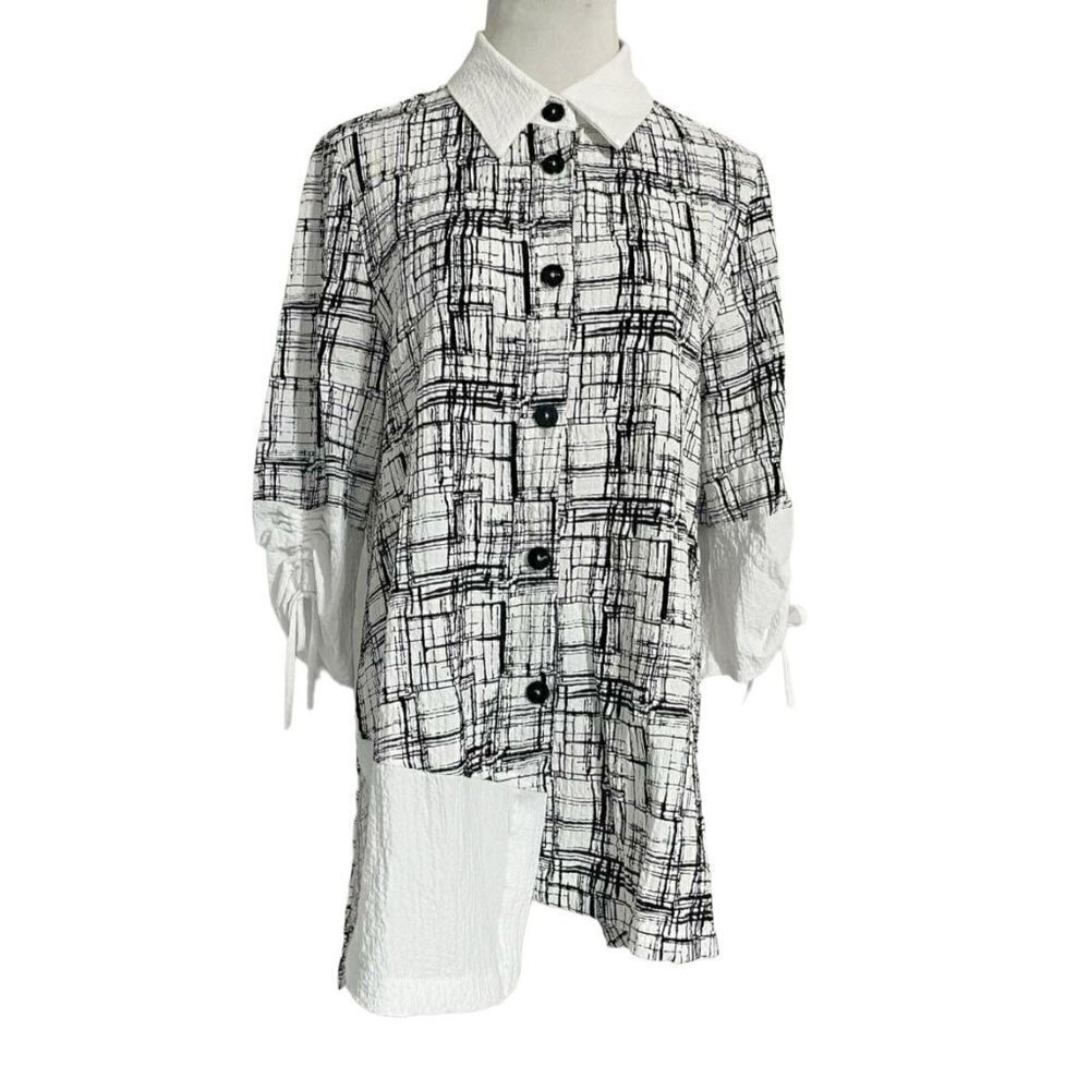 Moonlight by Y&S Fashion Small  Top Blouse Lagenlook  Wearable Art Boho